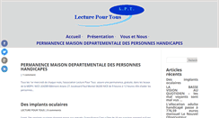 Desktop Screenshot of lecturepourtous.org