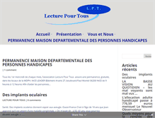 Tablet Screenshot of lecturepourtous.org